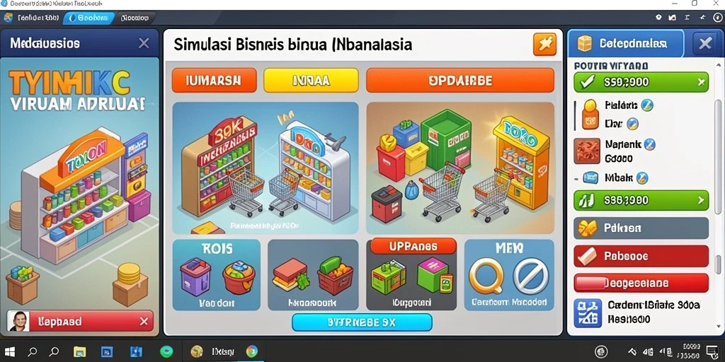 Tampilan karakter utama yang menonjol.