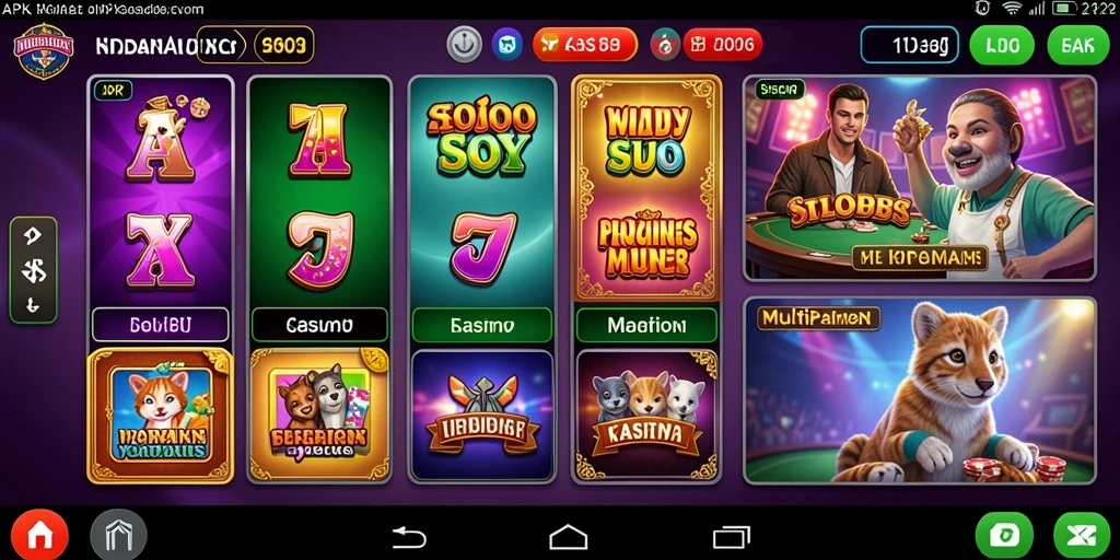 Tampilan utama yang menarik dan intuitif.