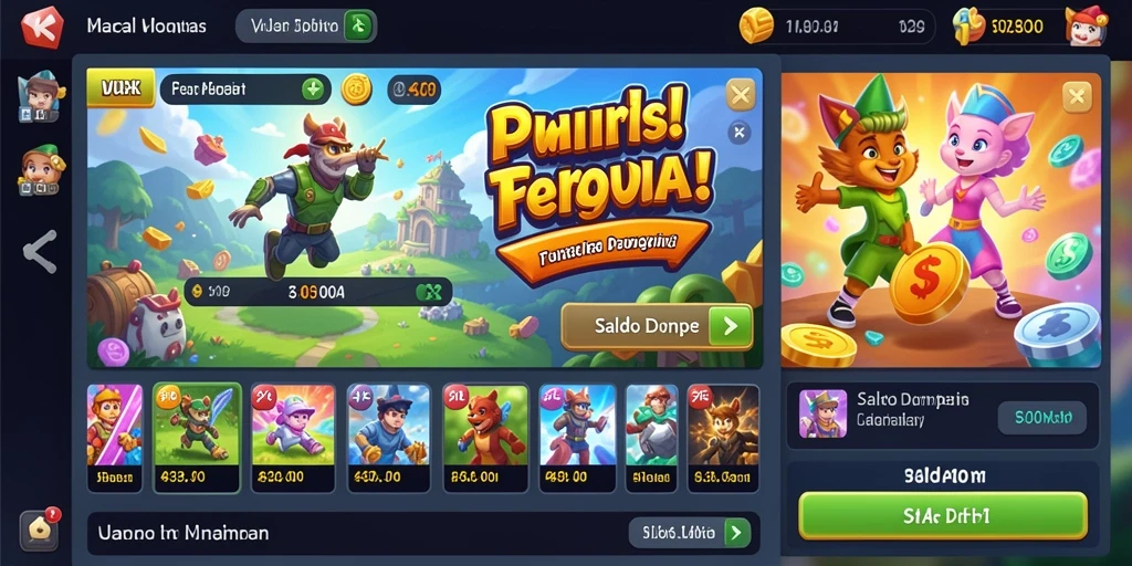 Screenshot menunjukkan tampilan karakter yang beraksi di gurun pasir.