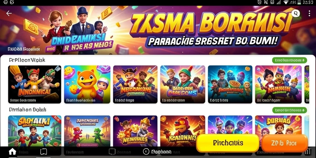 Tampilan dashboard TAWONBET yang intuitif.